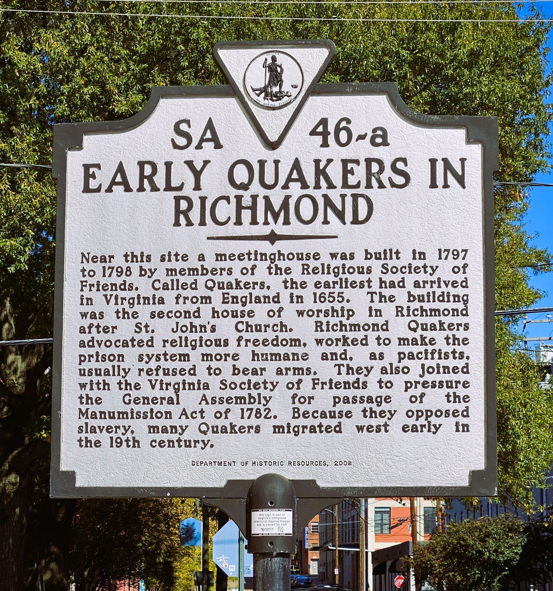 Historic Plaque Shockoe Edited